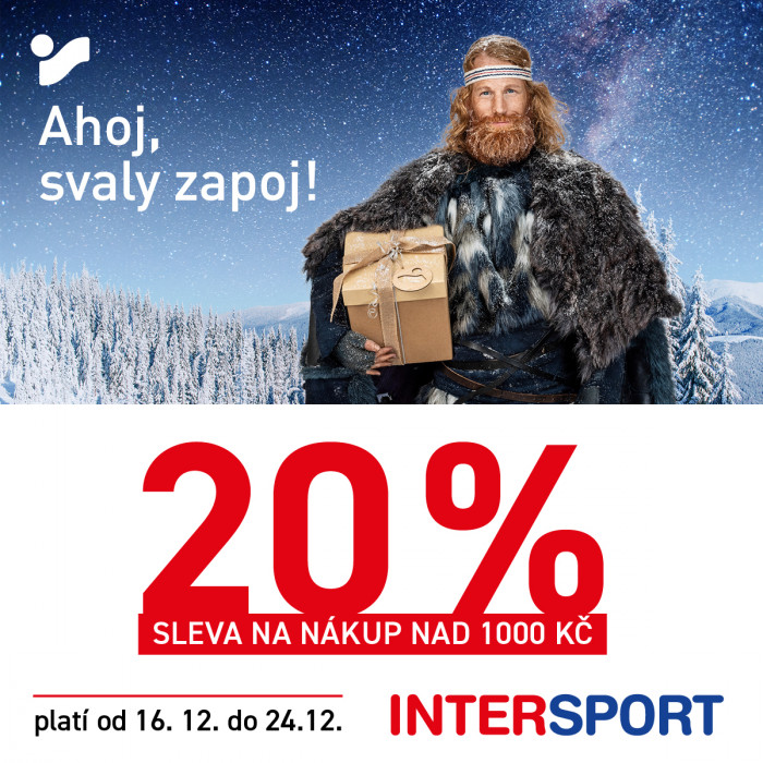 Sleva na nákup 20 % v Intersport